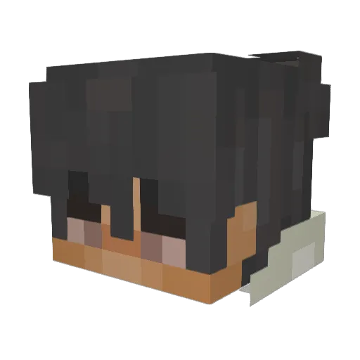 SynaxYT Minecraft avatar head, 3D render