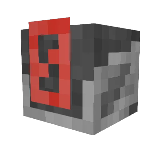 Synbic Minecraft avatar head, 3D render