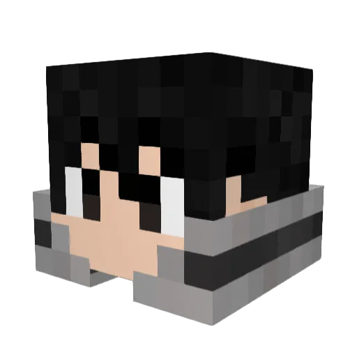 Sync4747 Minecraft avatar head, 3D render