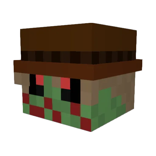 SyncVybz Minecraft avatar head, 3D render