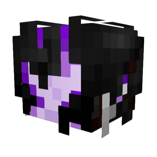 Syncedln Minecraft avatar head, 3D render