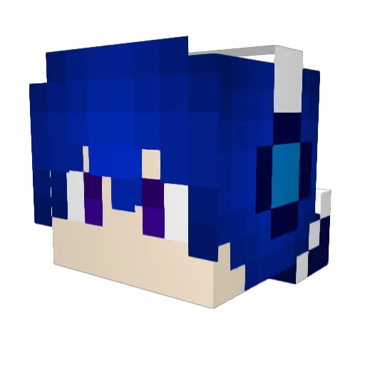Synchor Minecraft avatar head, 3D render