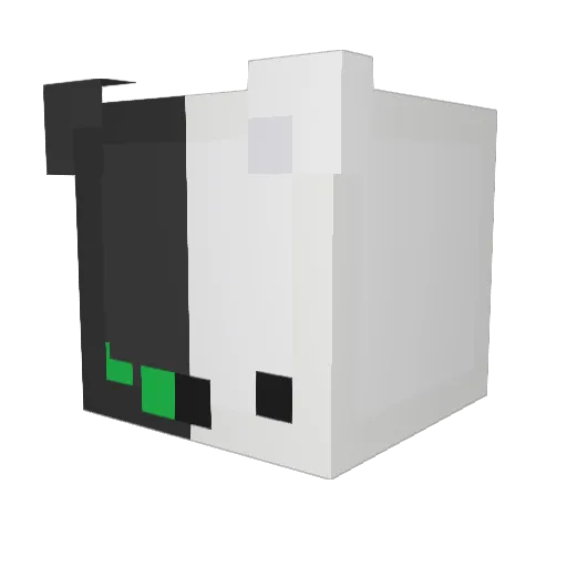 Synchrofortuna Minecraft avatar head, 3D render