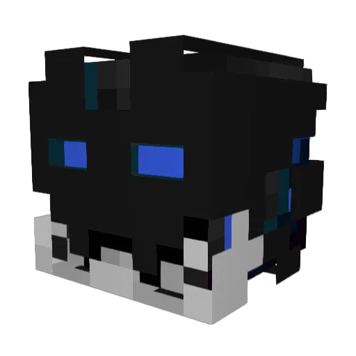 Synchronmaschine Minecraft avatar head, 3D render