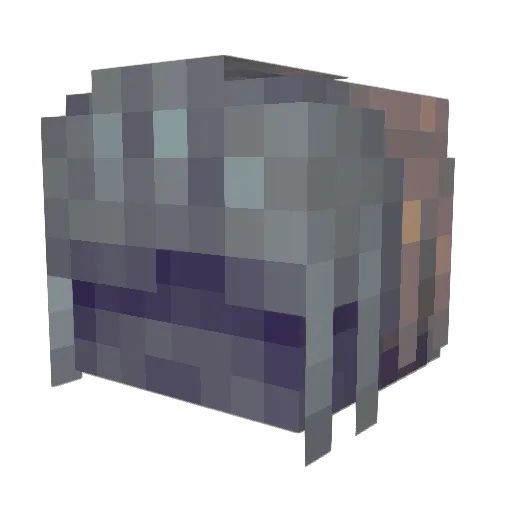 Syncl1ne Minecraft avatar head, 3D render