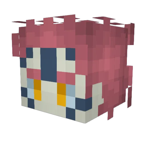 Syncr0nix Minecraft avatar head, 3D render