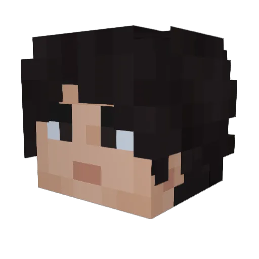 SyncroX2 Minecraft avatar head, 3D render