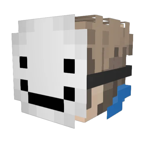 Syncro_Ace Minecraft avatar head, 3D render