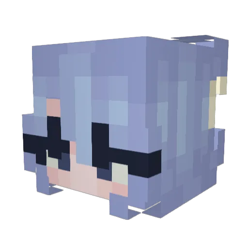 SyncrynE Minecraft avatar head, 3D render