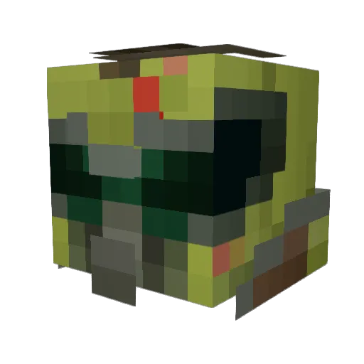 Synd31 Minecraft avatar head, 3D render