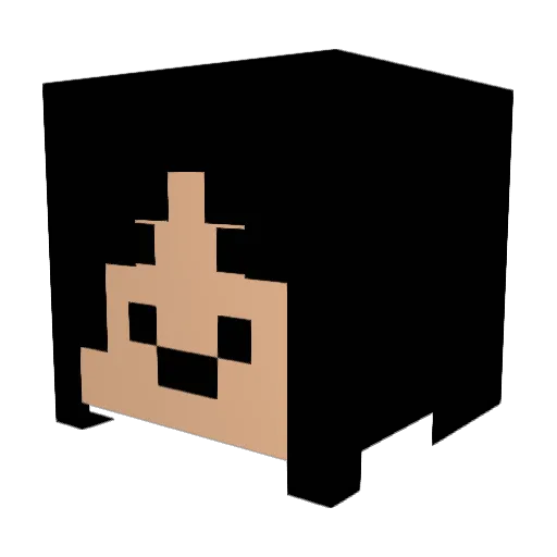 SyndexisSyndi Minecraft avatar head, 3D render