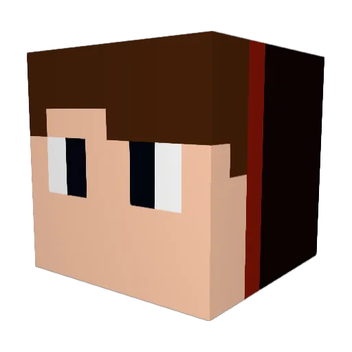 Syndorray Minecraft avatar head, 3D render