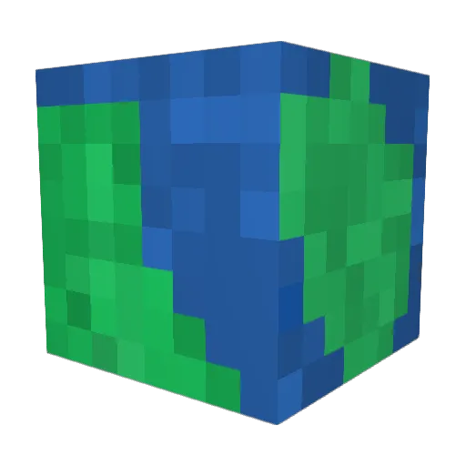 Syndrio Minecraft avatar head, 3D render
