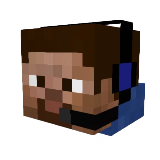 Synegy Minecraft avatar head, 3D render