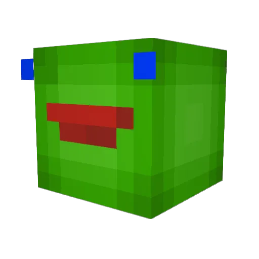 Synerea Minecraft avatar head, 3D render