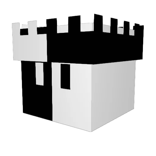 Synerics Minecraft avatar head, 3D render