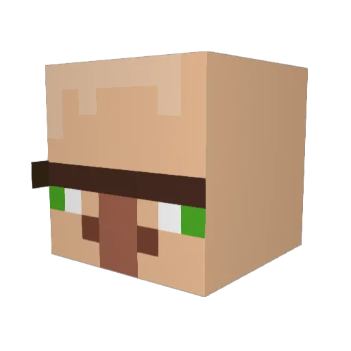 Synf1x Minecraft avatar head, 3D render