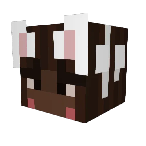 Synile Minecraft avatar head, 3D render