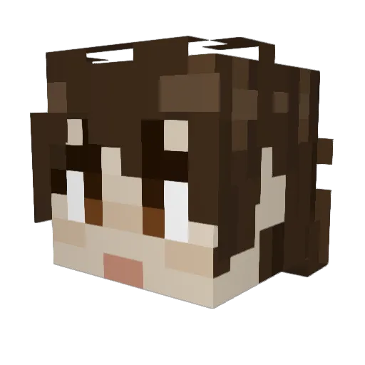 Synissent Minecraft avatar head, 3D render