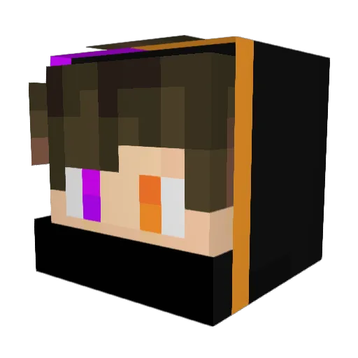Synix887 Minecraft avatar head, 3D render