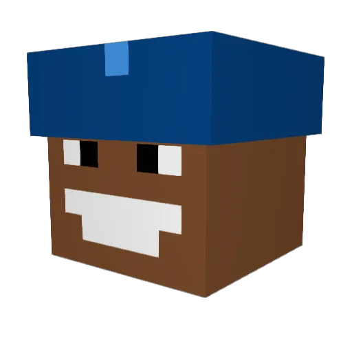 SynixDrop Minecraft avatar head, 3D render