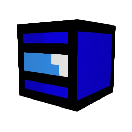 Synlx Minecraft avatar head, 3D render