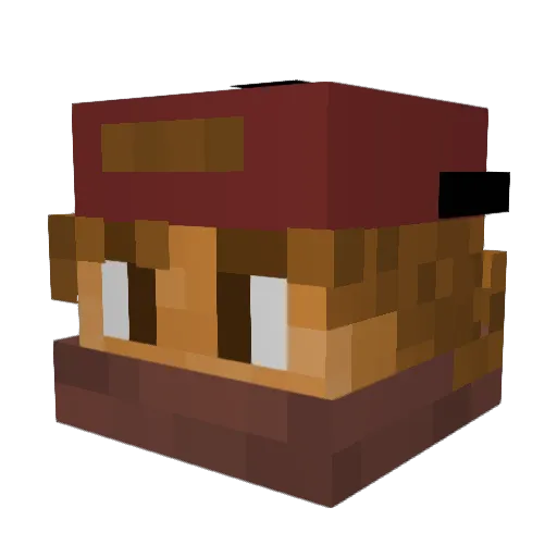 SynnaminToasty Minecraft avatar head, 3D render