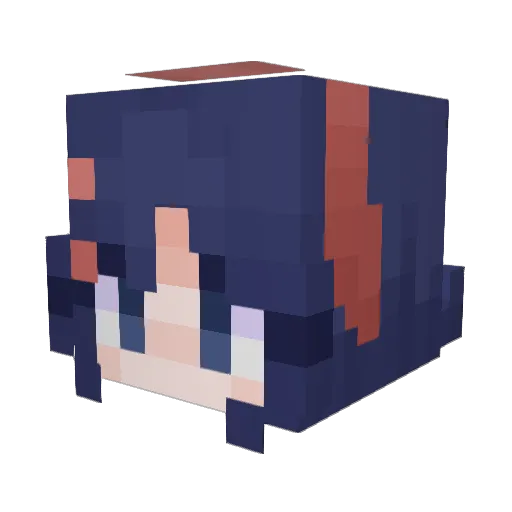 Synneatssin Minecraft avatar head, 3D render