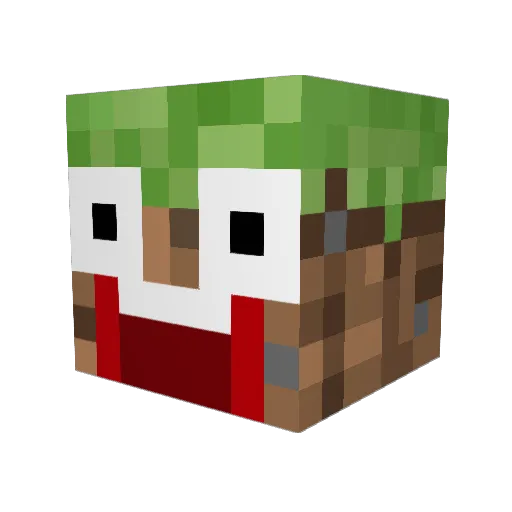 Synnsen Minecraft avatar head, 3D render