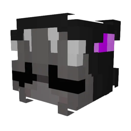 Synnta Minecraft avatar head, 3D render