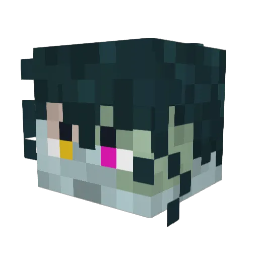 SynonymousVA Minecraft avatar head, 3D render