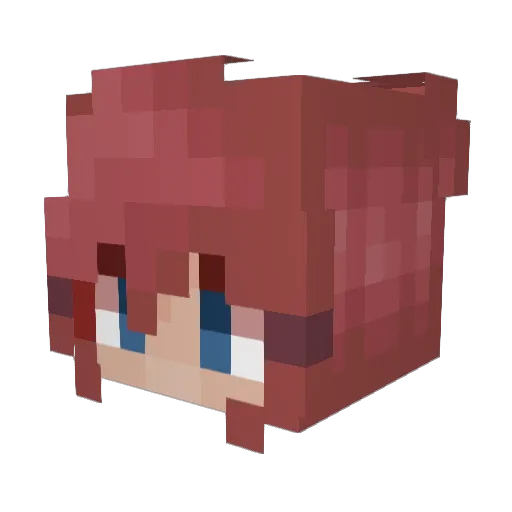 Synovati Minecraft avatar head, 3D render