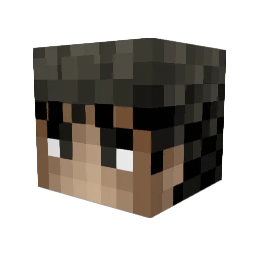 Synox_0 Minecraft avatar head, 3D render