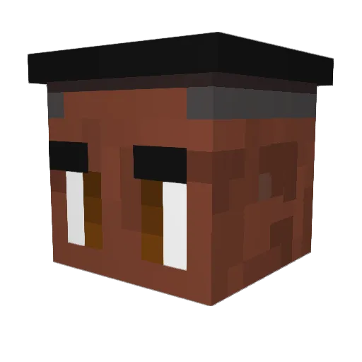 Synquiems Minecraft avatar head, 3D render