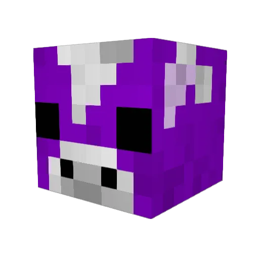 Synqum Minecraft avatar head, 3D render