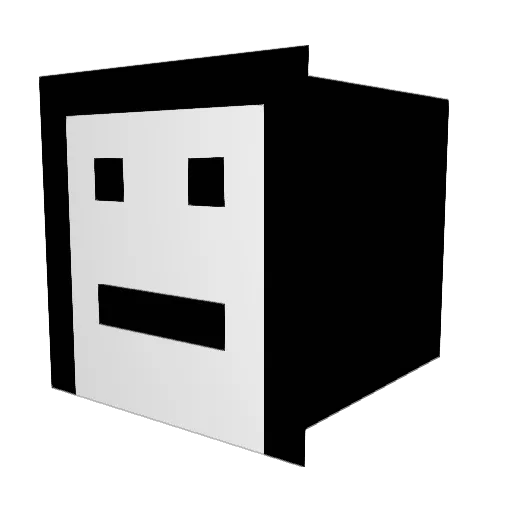 Synro Minecraft avatar head, 3D render