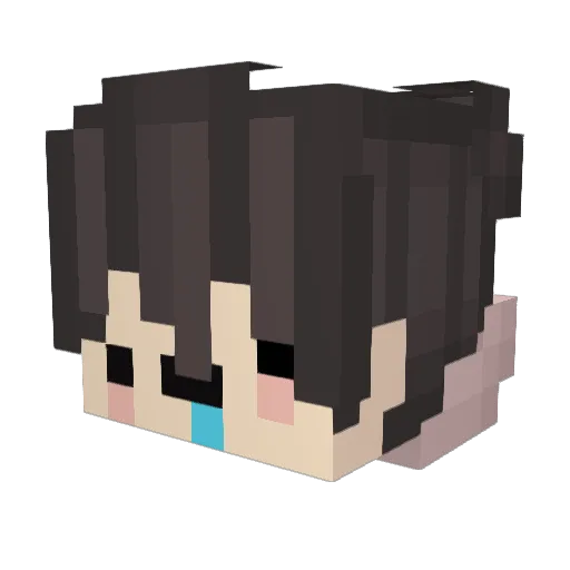 Synspeck Minecraft avatar head, 3D render