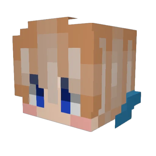 Synsyn_AZ Minecraft avatar head, 3D render