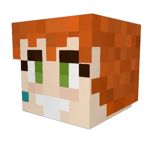 SyntaxError73 Minecraft avatar head, 3D render