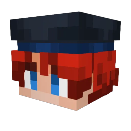 SyntaxSpawn Minecraft avatar head, 3D render