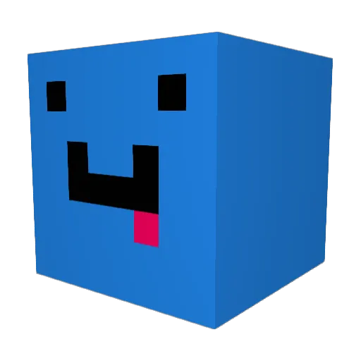 Syntercon Minecraft avatar head, 3D render