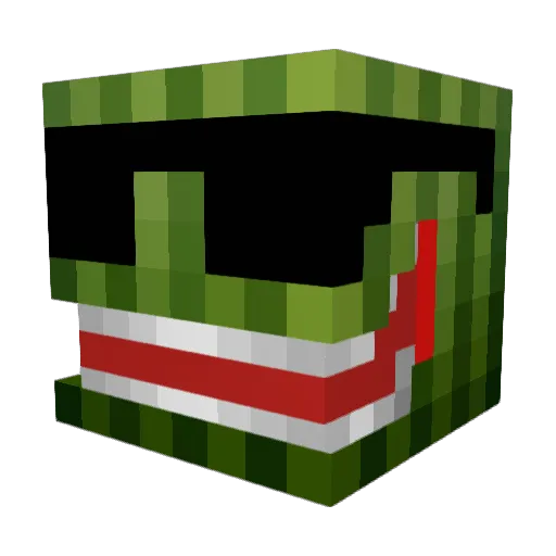 Syntex37 Minecraft avatar head, 3D render