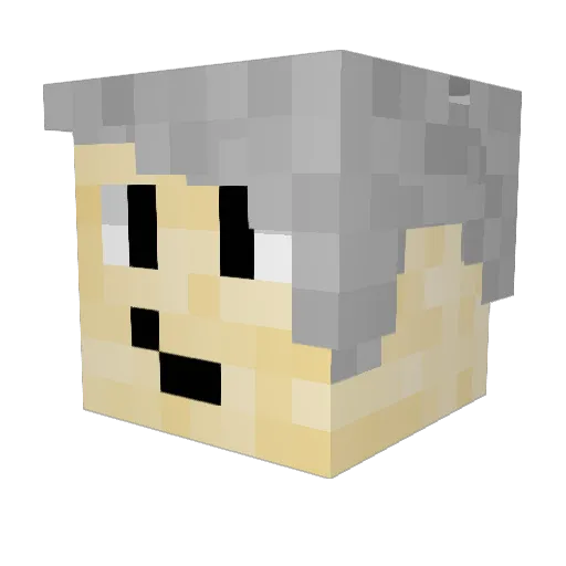 Minecraft-Avatar von SynthFin: Kopf als 3D-Render
