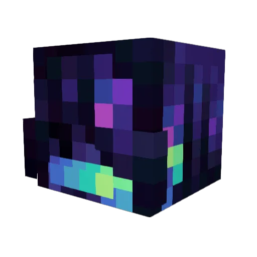 SynthForm12 Minecraft avatar head, 3D render