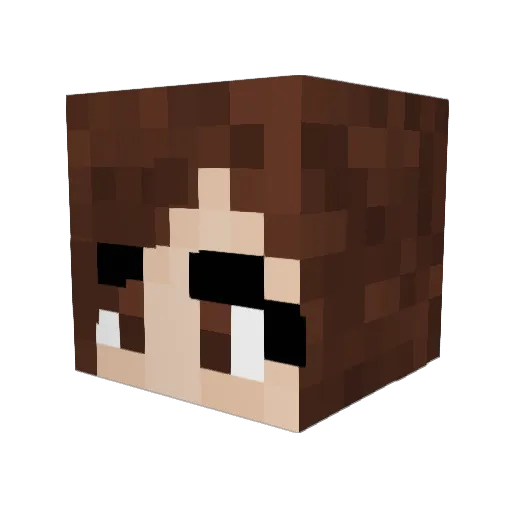 SynthSceptile Minecraft avatar head, 3D render
