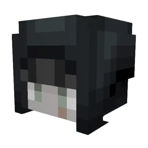 SyntheReaper Minecraft avatar head, 3D render