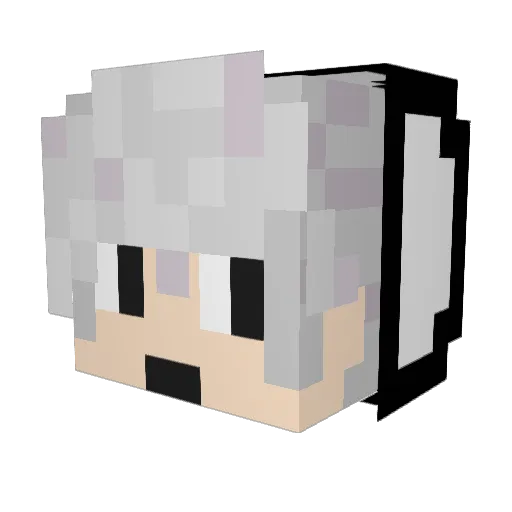 Synthikal Minecraft avatar head, 3D render