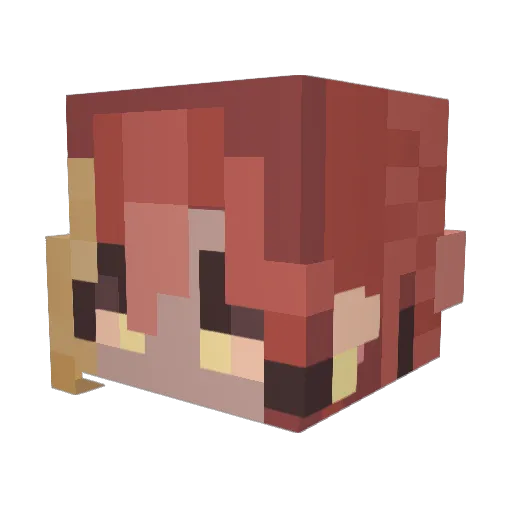 SynthisizedLyfe Minecraft avatar head, 3D render