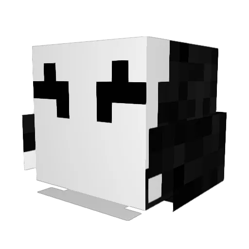 Synthls Minecraft avatar head, 3D render