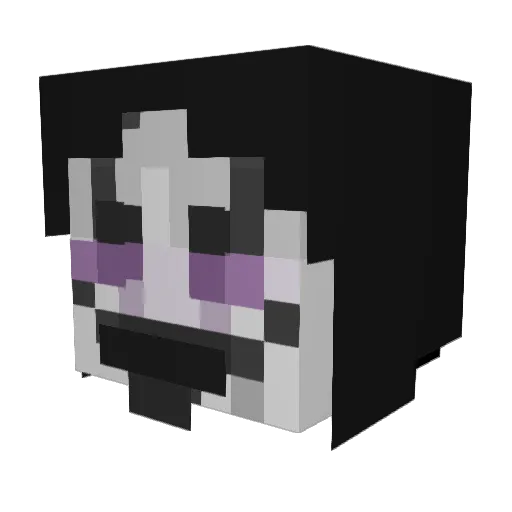 Syntho23 Minecraft avatar head, 3D render